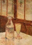 Vincent Van Gogh, An absinthe glass and water decanter